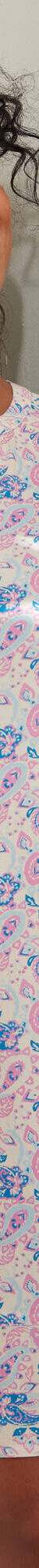 Nachthemd met 3/4-mouwen, kasjmierprint (ecru / roze) Nachthemd met 3/4-mouwen, kasjmierprint (ecru / roze)